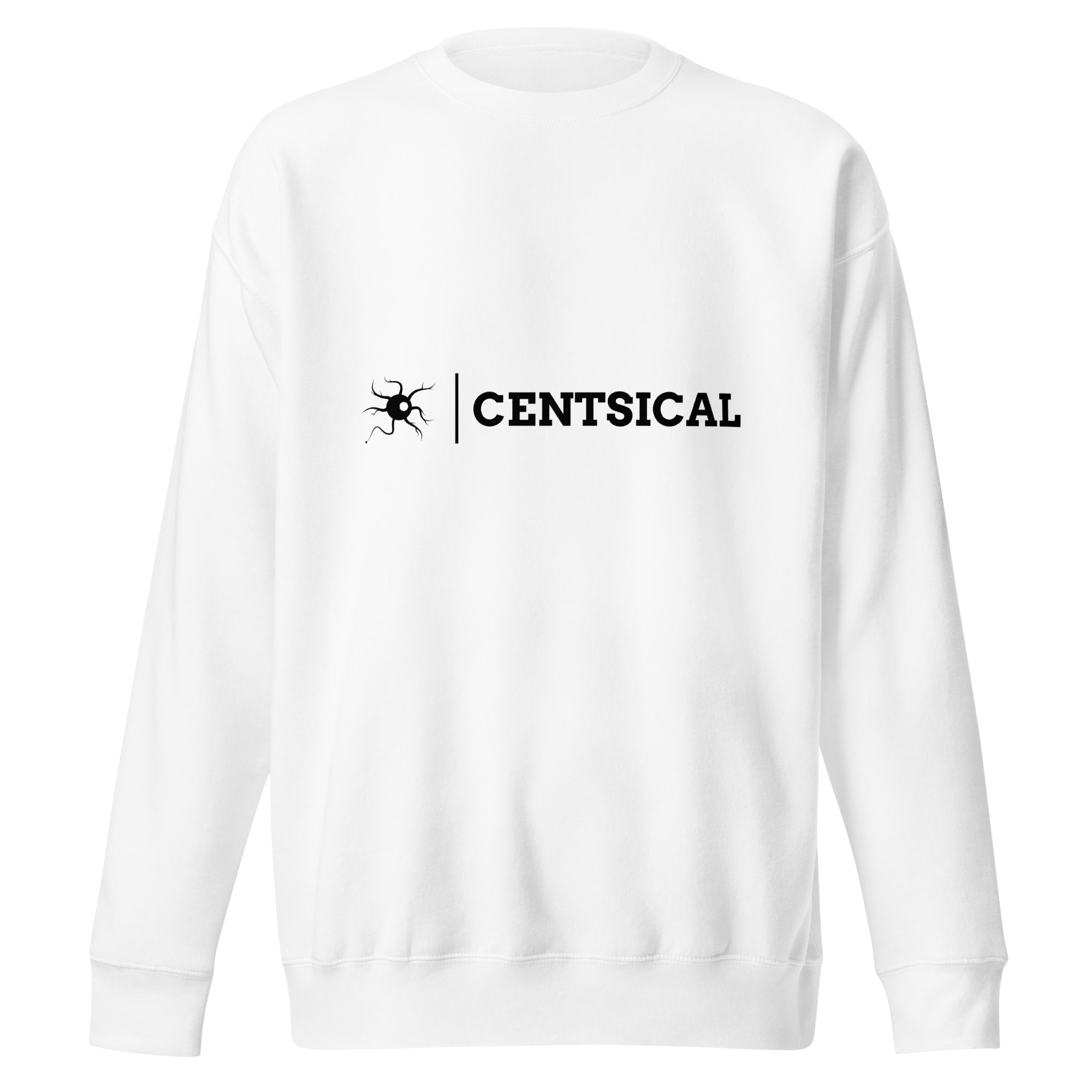 White Centsical Full Logo Sweatshirt (Front Print)